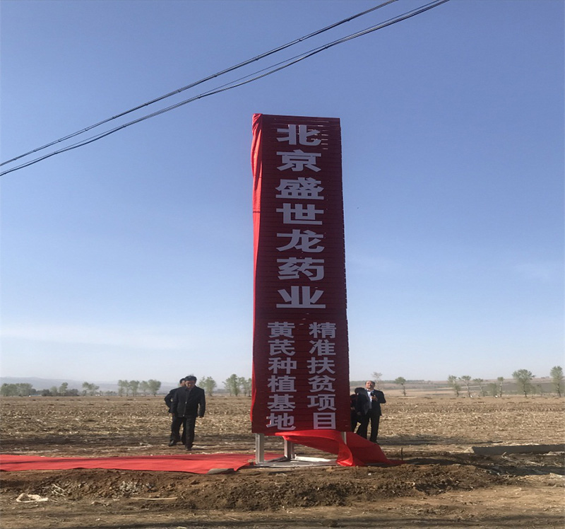 北京盛世龍精準(zhǔn)扶貧，共建黃芪種植基地