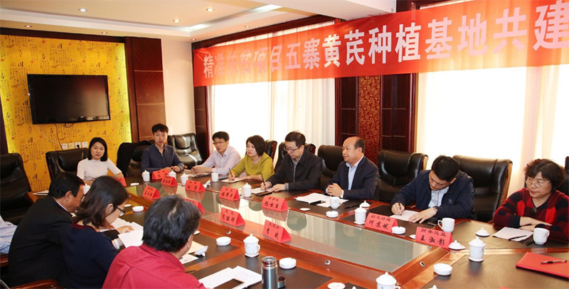 北京盛世龍精準(zhǔn)扶貧，共建黃芪種植基地